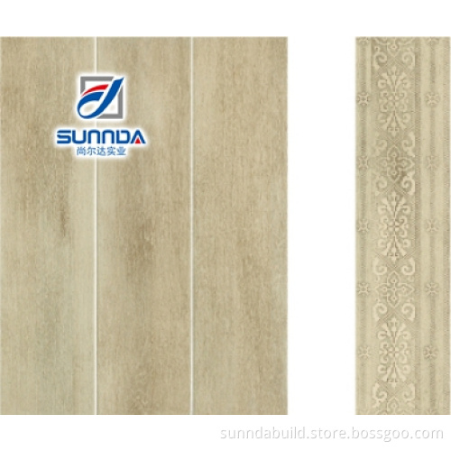 Hotsale 3D Discontinued Ceramic Wood Floor Tile Designs Kitchen,Cement Bathroom Flooring Tile Cheap Price Dubai